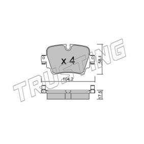 Bremsbeläge 1060.0 von TRUSTING günstig für 79,83 € online kaufen