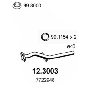 Abgasrohr 12.3003 von ASSO günstig für 76,31 € online kaufen