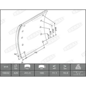 Achetez des Kit de garnitures de frein, frein à tambour BERAL 1903219000016608 à prix pour 139,61 €