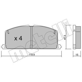 Bremsbeläge 22-0108-0 von METELLI günstig für 23,86 € online kaufen
