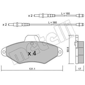 Bremsbeläge 22-0144-0 von METELLI günstig für 18,80 € online kaufen