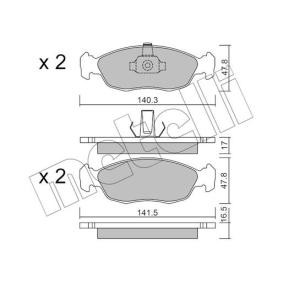 Bremsbeläge 22-0156-1 von METELLI günstig für 29,42 € online kaufen