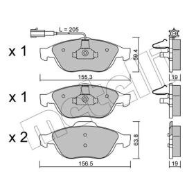 Bremsbeläge 22-0220-1 von METELLI günstig für 37,52 € online kaufen