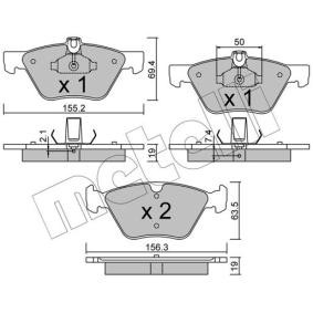 Bremsbeläge 22-0252-1 von METELLI günstig für 35,08 € online kaufen