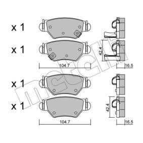 Bremsbeläge 22-0259-0 von METELLI günstig für 26,68 € online kaufen