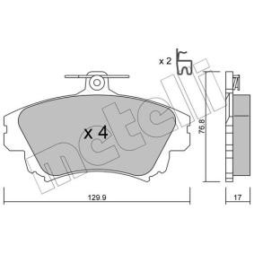 Bremsbeläge von METELLI 22-0286-0