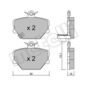 Bremsbeläge von METELLI 22-0341-0