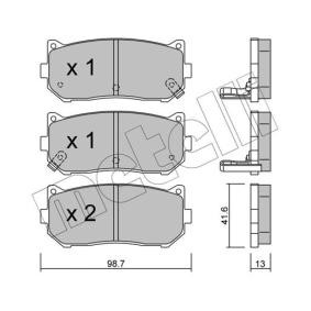 Bremsbeläge 22-0372-0 von METELLI günstig für 23,04 € online kaufen
