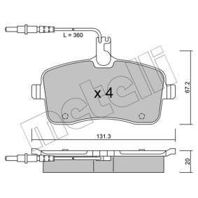 Bremsbeläge 22-0440-0 von METELLI günstig für 24,78 € online kaufen