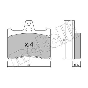Bremsbeläge 22-0531-0 von METELLI günstig für 42,86 € online kaufen