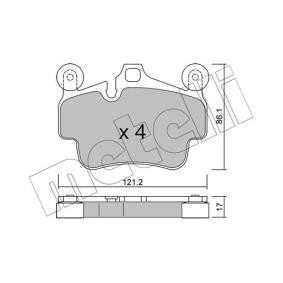 Bremsbeläge 22-0892-0 von METELLI günstig für 99,42 € online kaufen
