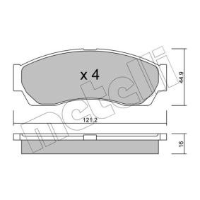 Bremsbeläge 22-0896-0 von METELLI günstig für 49,43 € online kaufen