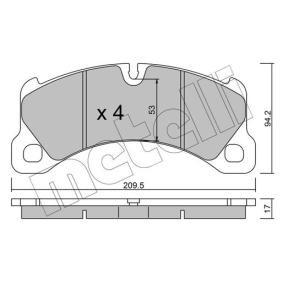 Compre Pastilhas de travão da METELLI 22-0956-0 a um preço baixo por 68,76 €