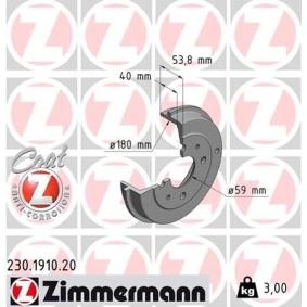 Bremstrommel 230.1910.20 von ZIMMERMANN günstig für 26,61 € online kaufen