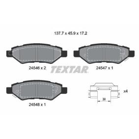Achetez des Plaquettes de frein TEXTAR 2454601 à prix pour 59,63 €