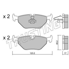Bremsbeläge 270.0 von TRUSTING günstig für 59,73 € online kaufen