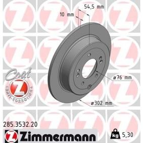 Bremsscheibe 285.3532.20 von ZIMMERMANN günstig für 60,66 € online kaufen