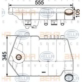 Ausgleichsbehälter für DAF von HELLA