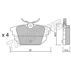 Bremsbeläge 308.0 von TRUSTING günstig für 70,18 € online kaufen