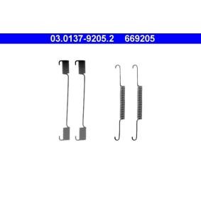 Compre Kit de acessórios, maxilas do travão da ATE 03.0137-9205.2 a um preço baixo por 13,32 €