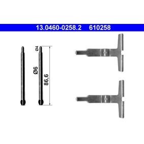 Zubehörsatz, Scheibenbremsbelag 13.0460-0258.2 von ATE günstig für 10,51 € online kaufen