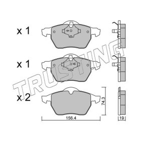 Bremsbeläge 323.1 von TRUSTING günstig für 43,52 € online kaufen