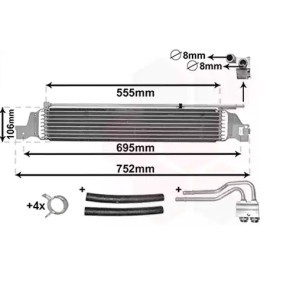 Achetez des Radiateur d'huile de boite de vitesse automatique VAN WEZEL 37013700 à prix pour 147,15 €