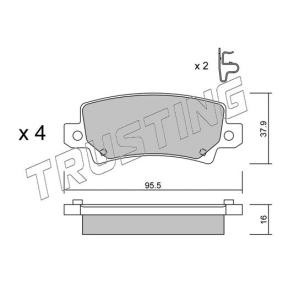 Bremsbeläge 463.0 von TRUSTING günstig für 78,74 € online kaufen