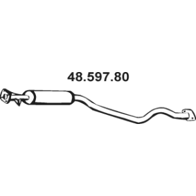 Achetez des Silencieux intermédiaire EBERSPÄCHER 48.597.80 à prix pour 115,37 €