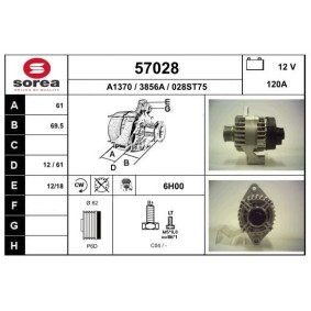 Lichtmaschine 57028 von EAI günstig für 172,00 € online kaufen