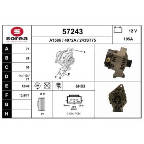 Lichtmaschine 57243 von EAI günstig für 172,61 € online kaufen