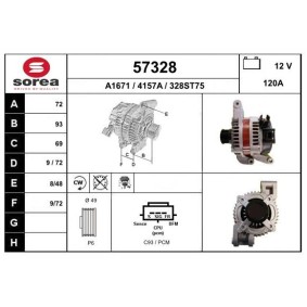 Lichtmaschine für FORD von EAI