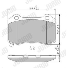Bremsbeläge 573623J von JURID günstig für 36,68 € online kaufen