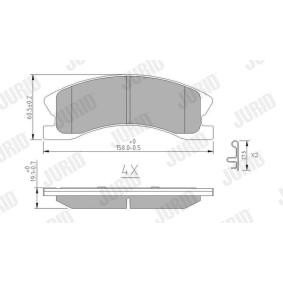 Bremsbeläge 573636J von JURID günstig für 33,10 € online kaufen
