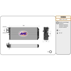 Acquista Scambiatore calore per riscaldamento abitacolo da AHE 93684 a buon mercato per soli 27,89 €