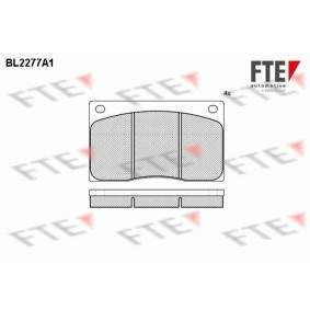 Compre Pastilhas de travão da FTE BL2277A1 a um preço baixo por 31,27 €