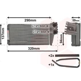 Wärmetauscher, Innenraumheizung 40006227 von VAN WEZEL günstig für 13,86 € online kaufen