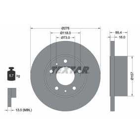Bremsscheibe 93104700 von TEXTAR günstig für 48,54 € online kaufen