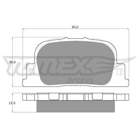 Compre Pastilhas de travão da TOMEX brakes TX 13-71 a um preço baixo por 22,27 €