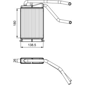 Comprar Radiador de calefacción de VALEO 811546 a bajo precio de 50,08 €