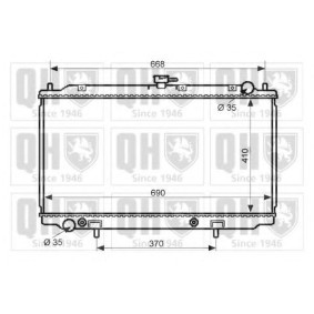 Kühler, Motorkühlung QER2447 von QUINTON HAZELL günstig für 274,27 € online kaufen