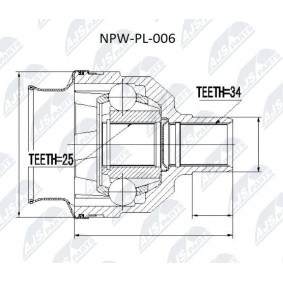 Gelenksatz, Antriebswelle NPW-PL-006 von NTY günstig für 61,56 € online kaufen