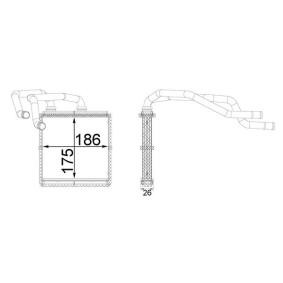 Acquista Scambiatore calore per riscaldamento abitacolo da MAHLE ORIGINAL AH 254 000S a buon mercato per soli 101,98 €