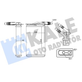 Wärmetauscher, Innenraumheizung 346395 von KALE OTO RADYATOR günstig für 31,75 € online kaufen