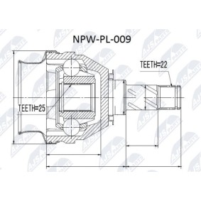 Gelenksatz, Antriebswelle NPW-PL-009 von NTY günstig für 59,24 € online kaufen