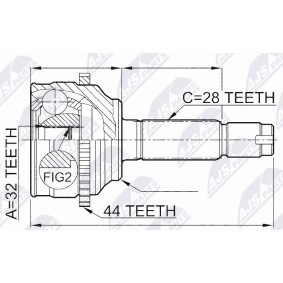 Acquista Kit giunti semiasse da NTY NPZ-MZ-052 a buon mercato per soli 39,03 €