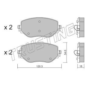 Bremsbeläge 1225.0 von TRUSTING günstig für 69,97 € online kaufen