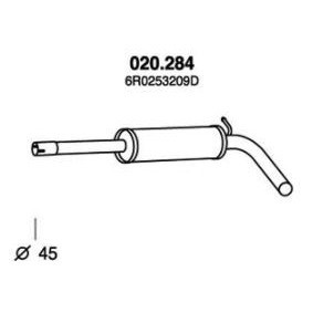 Acquista Marmitta centrale da PEDOL 020.284 a buon mercato per soli 52,33 €