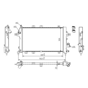 Kühler, Motorkühlung 612 357 von HART günstig für 86,58 € online kaufen