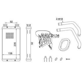 Acquista Scambiatore calore per riscaldamento abitacolo da HART 623 329 a buon mercato per soli 53,71 €